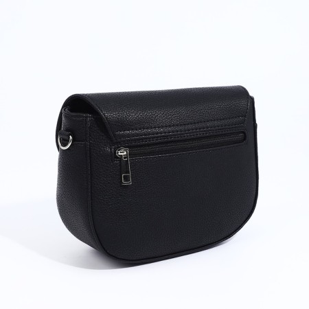 Richet bag on a magnet, outer pocket, long belt, black color-1