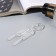 Hair hairpin "Berta" (set 2 pcs) 9x2 cm, transparent