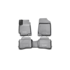 3D mats in Kia Rio Salon, 2011-2014, 2014-2016, 4 pcs. (polyurethane)