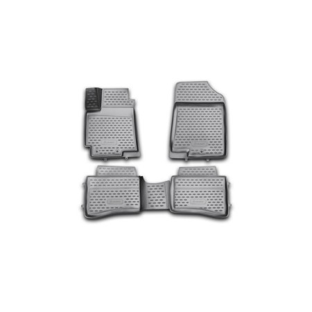 3D mats in Kia Rio Salon, 2011-2014, 2014-2016, 4 pcs. (polyurethane)
