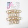 Metal carbine, 39 × 30 mm / 26 × 2 mm, 10 pcs, gold color