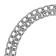 Collar - half -stain Metal two -row, 60 cm, wire thickness 2.5 mm