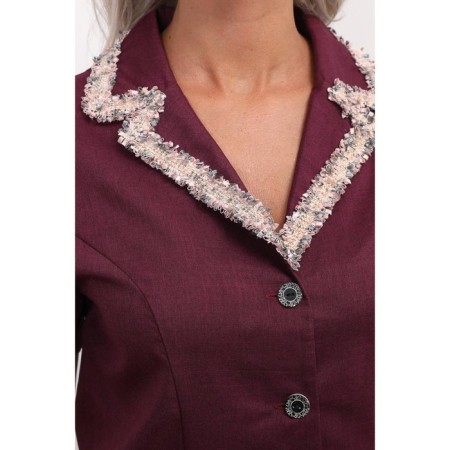 Female suit, size 42, purple color-9