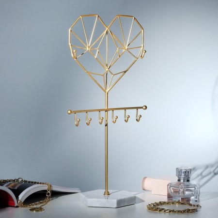 Star for jewelry "Heart" h = 33, base 10 cm, color gold-2