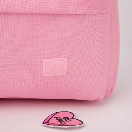 School textile “heart”, 37 x 33 x 17 cm, with Velcro, pink-7