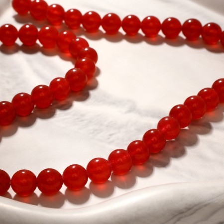 Beads on threads ball No. 8 "Quartz Pink"-1