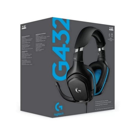 Logitech G432 headphones, game, microphone, 2 m, black-4