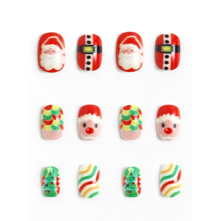 New Year's paves "Santa Claus and spruce", 12 pcs-1