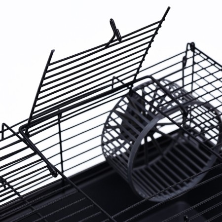 Mini cell for rodents "Pijon" No. 2, equipped, 27 x 15 x 16 cm, gray-3