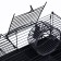 Mini cell for rodents "Pijon" No. 2, equipped, 27 x 15 x 16 cm, gray