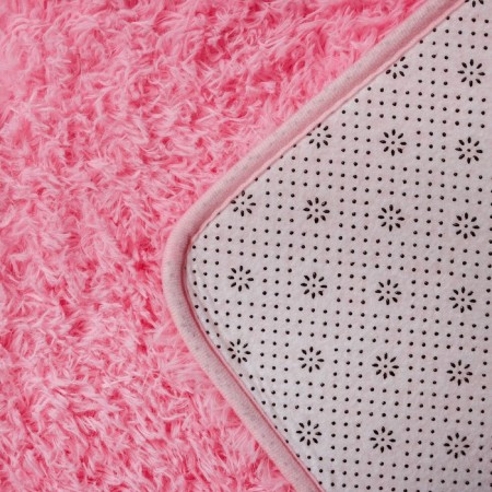 Bath and toilet rug “fluffy”, 50 × 80 cm, pink color-3
