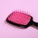 The comb is massage, wide, ventilated, 8.5 × 20.5 cm, PVC box, black/pink color