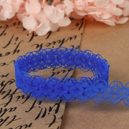 Capricon lace, 15 mm × 10 ± 1 m, blue color-2