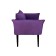 The Naples chair, without a mechanism, velor, purple color