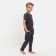 Pajamas for a boy (T -shirt, trousers) minku graphite color, height 122