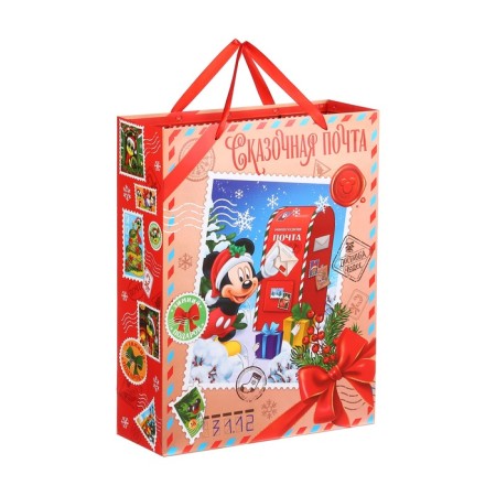 New Year. Gift package, 31x40x11.5 cm, packaging, Mickey Mouse-4