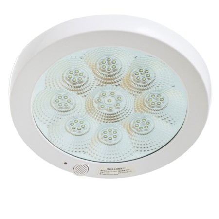 Lamp with the sound sensor "Lyra" LED 12W white 29x29x4.5 cm