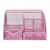 Chancellery trifle stand 7 departments, mesh metal, pink