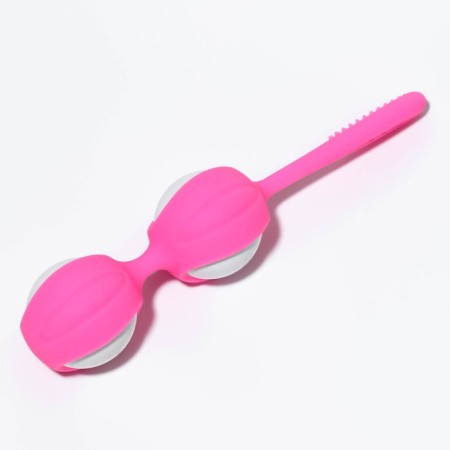 Vaginal balls, 13.6x3.4x3 cm, 90 g, pink-1