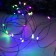 Garland "thread" 10 m Rosa, IP20, black thread, 100 LED, glow of multi, 12 V