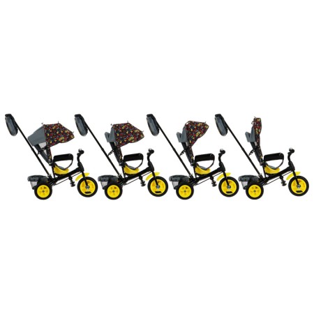 Three -haired bike Vivat 1, shooter print, yellow-2