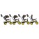 Three -haired bike Vivat 1, shooter print, yellow