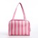 Cosmetic bag with lightning, white/pink color