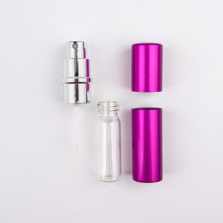 Perfume bottle, with a spray, 10 ml, purple color-11
