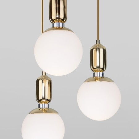 Suspended lamp with glass lamps of Bubble, 60W, E27, 30x30 cm-2