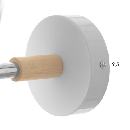 Bra "Svein" E27 40W white 13x24x14 cm-4