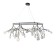 Vetta chandelier, size 115x160 cm, 54x2W, G4