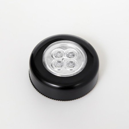Night Pushlite "Circle" 4 diodes, 3AAA Black 2.5x6.5x6.5 cm Risalux-2