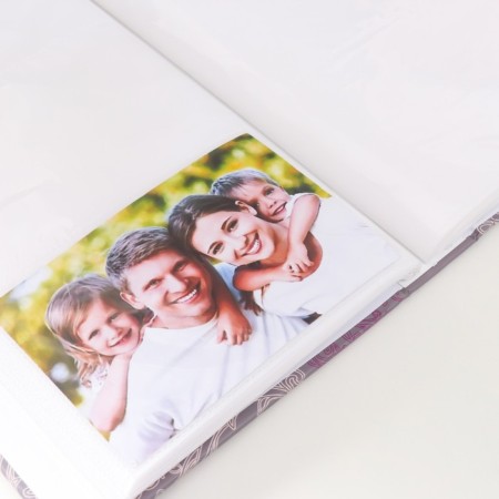 Photo album in 300 photos 10x15 cm, plastic. Bloom sheets lilac-3