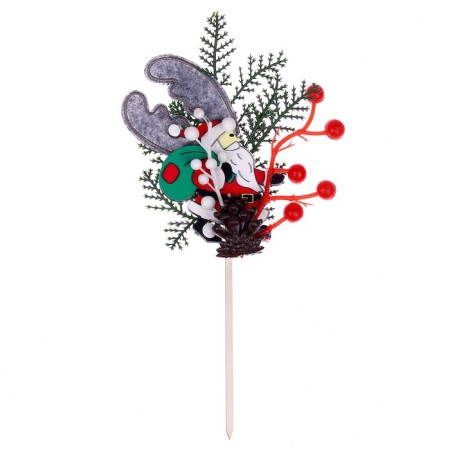 New Year's decoration from the natural decor "Santa Claus" 24 × 12 × 2 cm