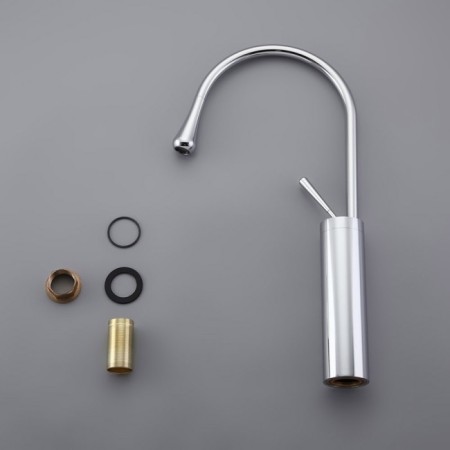 Bronze de Luxe Scandi 9015C sink mixer, 220 mm lings, brass, chrome-6