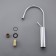 Bronze de Luxe Scandi 9015C sink mixer, 220 mm lings, brass, chrome