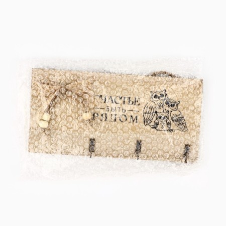 Keywater Wall "Happiness to be near", Milk color, 20 x 10 cm-4