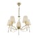 Madeline chandelier, 5x40W E14, brass color