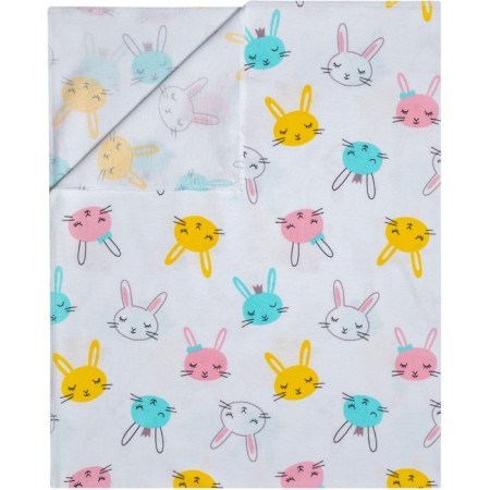 Diaper white bunny 102x120cm, culinary 130g/m, 100% cotton-1