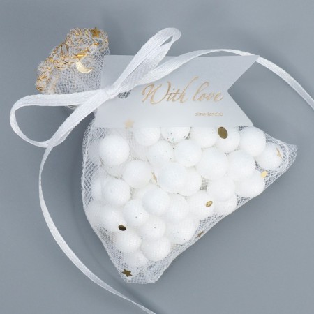 Gift bag from tulle "Tenderness", 7 x 9 cm +/- 1.5 cm-3