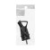 Corner fork with a ring, 16a, with salary, 220 V, rubber, black