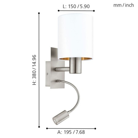Sconces of LED Passteri 1x40W 1x3.5W-2