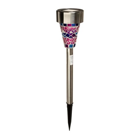 Garden lamp on the sunny battery "Violet stained glass", 7 × 38.5 × 7 cm, 1 LED, glow white-4