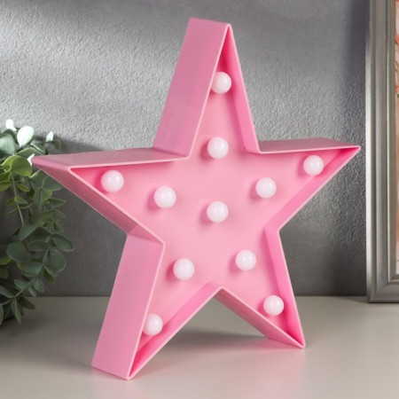 Night Plastic from batteries 2AA "Zvezda" MIX 24x23x5 cm Risalux-1