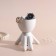 Interior item "Mr. Green on Chile" 9.5*6.7*9.5 white ceramics