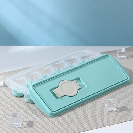 Ice form with a lid and a drop “drop”, 25 × 8.5 × 4 cm, color aquamarine-1