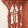 Iconostasis No. 14, color red tree, 42x22x52 cm