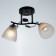 Chandelier 2005/2 E27 60W black+chrome 44x26x25 cm Bayerlux