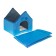 House "Tenderness", 35 x 37 x 42 cm, blue
