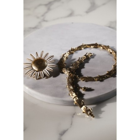 Serving dish Liberty Jones Marm, D = 30 cm, white marble-2